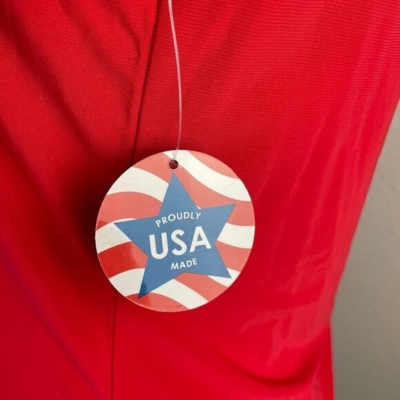 NWT Passports Red V-Neck Tunic Top Size M - Picture 6 of 9